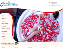 Tablet Screenshot of oceanawellnessspa.com